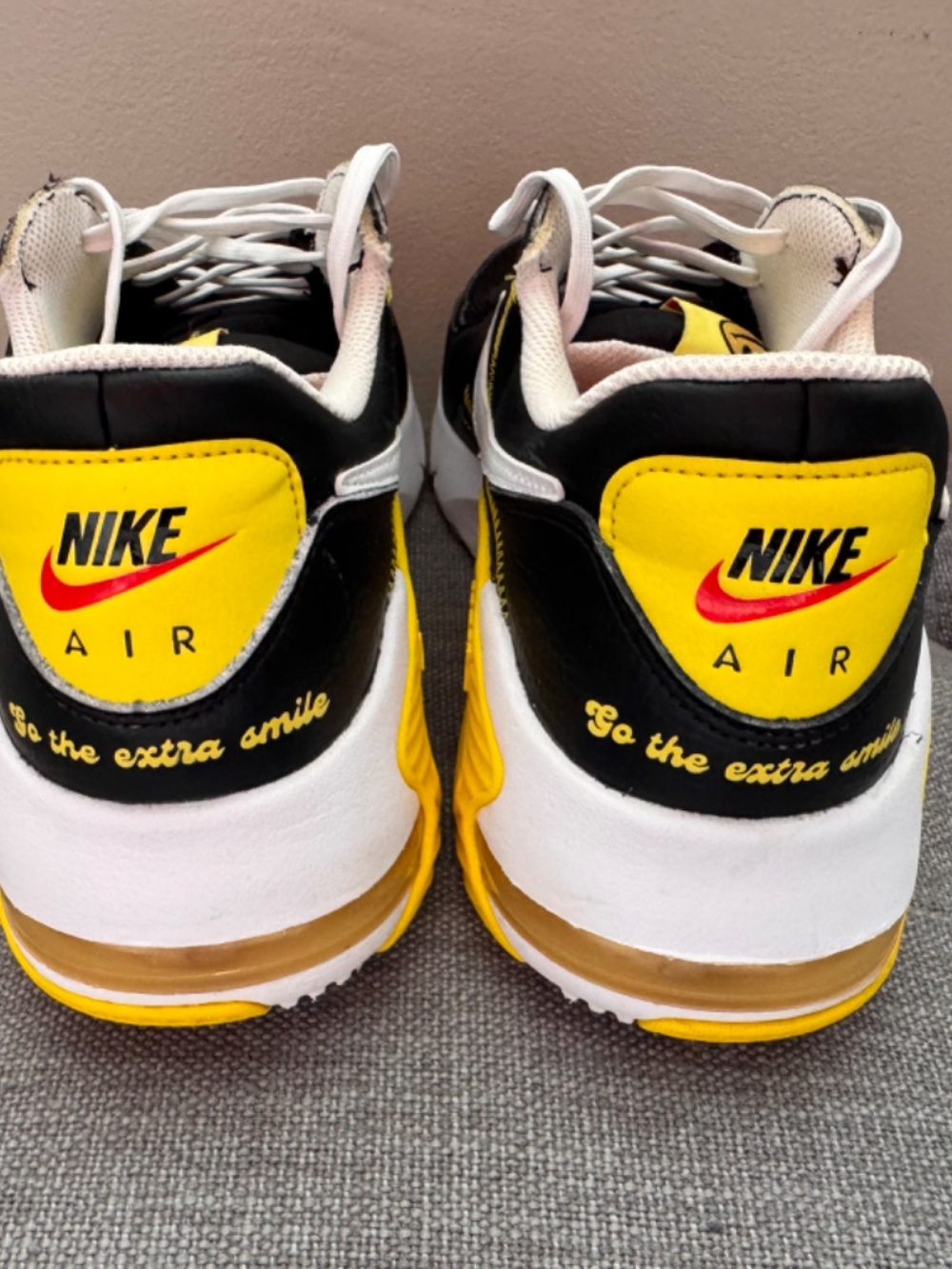 Nike Air Max Black and Yellow "Go The Extra Smile" - Picture 6 of 10